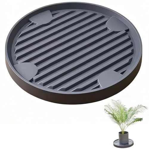 YULIAO Kunststoff Plant Roller Base, Pflanzenroller Kunststoff, Kunststoffe Pflanzenroller, Pflanzenroller Outdoor Geeignet für Eine Vielzahl Von Innen- und Außenbereichen (Grau)