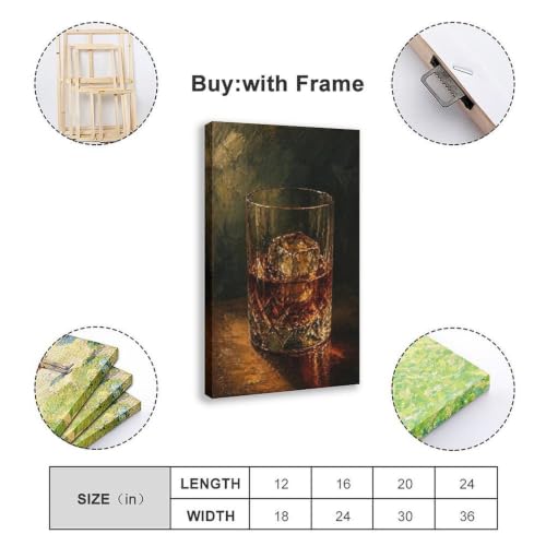 Poster sur toile décoration murale salon thème whisky