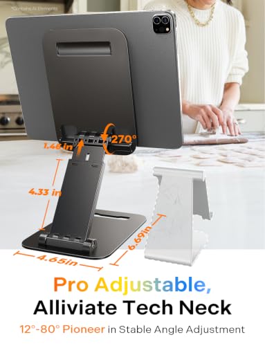 LISEN iPad Stand Tablet Holder for Desk, Kindle Accessories Stand for Apple - Image 4