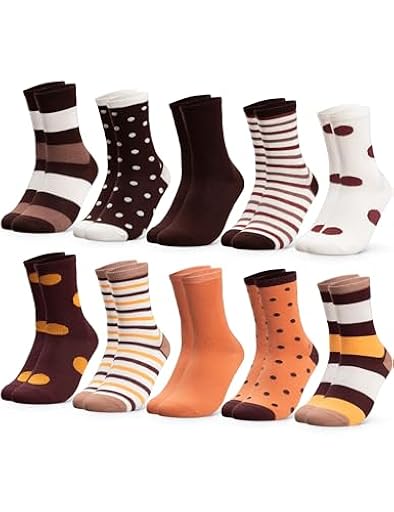 Occulto Calcetines Algodon para Mujer 10 Pares (modelo: Lotte) Mezcla Marrón 39-42 | Ya disponible en tu tienda friki favorita! En mundofriki.es!