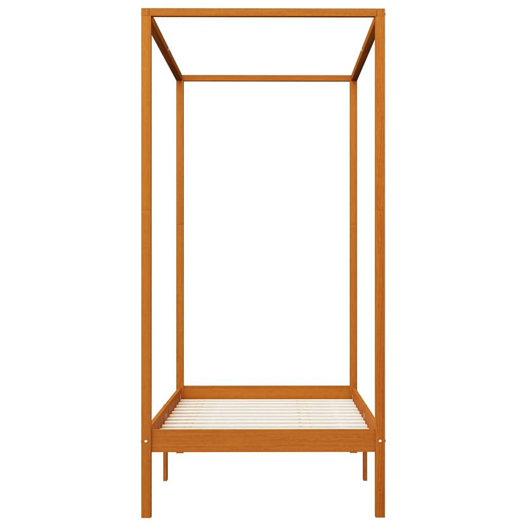 Générique Cadre de lit à baldaquin sans Matelas Bois Massif 100x200 cm,Meubles,Lits & Accessoires,Lits & Cadres de lit,283257