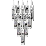 Red Devil 08260I12 RD PRO Industrial Grade RTV 100% Silicone Sealant, 10.1 oz, Clear, 12 Pack