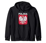 Polska Eagle Emblem Polish Language Zip Hoodie