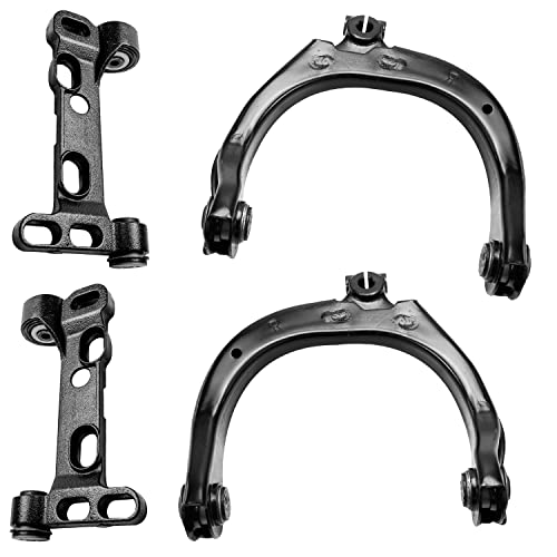 Image of Detroit Axle - Front Rack and Pioion Suspension Kit for Chevrolet Trailblazer GMC Envoy Steering Driver Passenger Side Rack and Pinion Control Arms Ball Joints Outer Tie Rods Sway Bars Replacement