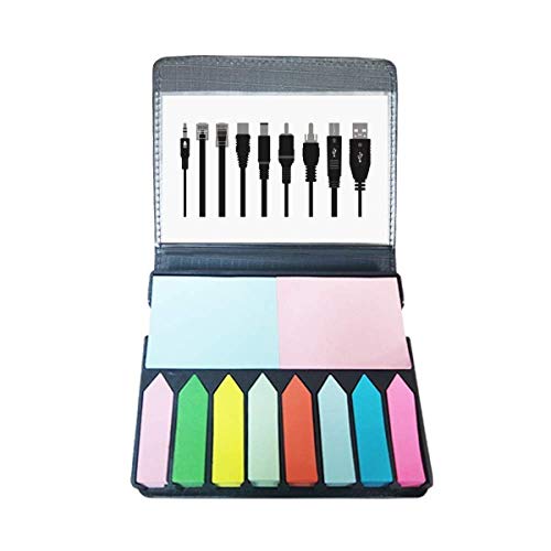 Note couleur marqueur de page noir pour organiser vos câbles de bureau au quotidien