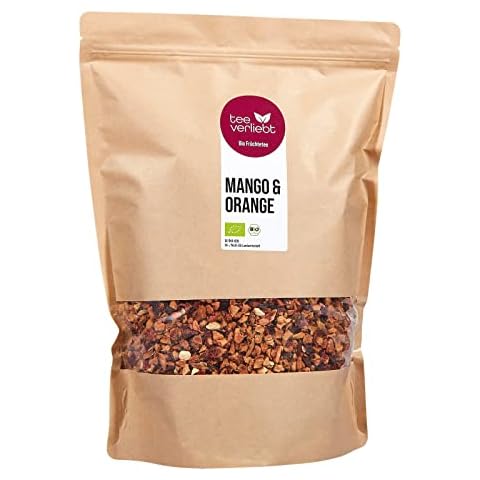teeverliebt - Loser Früchtetee Mango & Orange 1000 g I Früchtetee lose I Sommerlich-beschwingte Tee-Mischung aus kontrolliert biologischem Anbau I Früchtetee Bio lose 1 kg Cover