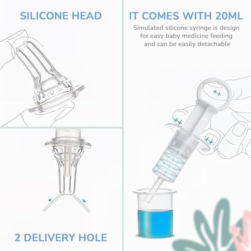 Image of Baybee Baby Medicine Feeder Syringe for Infants & Toddlers | Soft Silicone Oral Dispenser | Accurate Dosage Feeder for Syrups, Vitamins & Gripe Water | BPA-Free, Easy to Clean & Safe Feeding Product