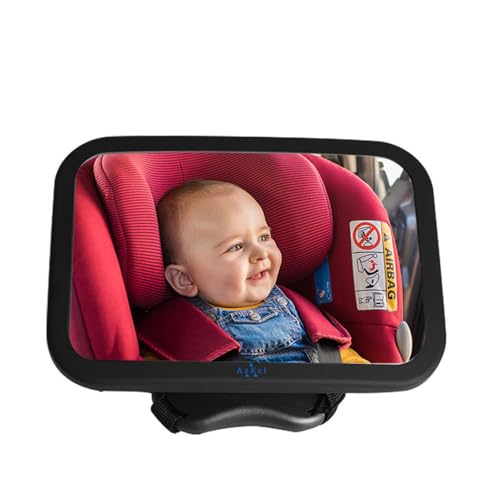 Miroir Voiture Bébé Réglable 360° - Rétroviseur Pour Surveiller L'enfant à L'arrière, Clip Sur Le Pare-soleil