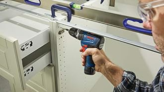 Bosch GSB12V-300B22 12V Max Brushless 3/8 In. Hammer Drill/Driver Kit with (2) 2.0 Ah Batteries