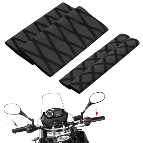 JEYORZY 2 Pares universales Cubre puños de Moto Motocross, Puños Antideslizantes de Moto con Funda de Freno