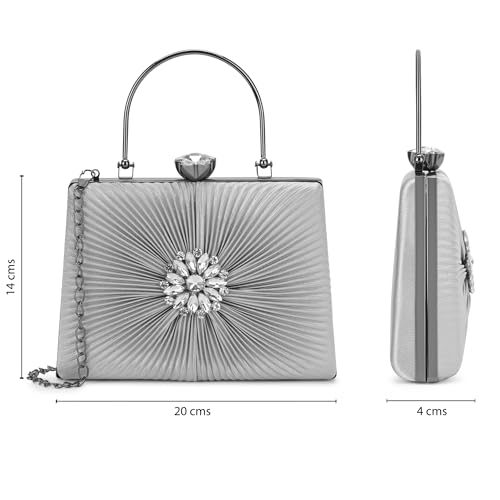 Image of Lavie Women's Ray Trapezoid Framed Clutch | Ladies Purse Handbag