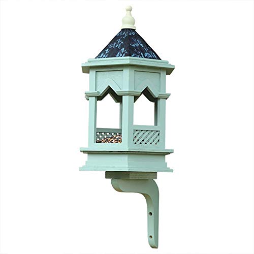 KQKLQQ Bird House English Classical Gothic Rainproof Bird House Bird Feeder Landscape Gardening Landscaping High-end Villa Decoration