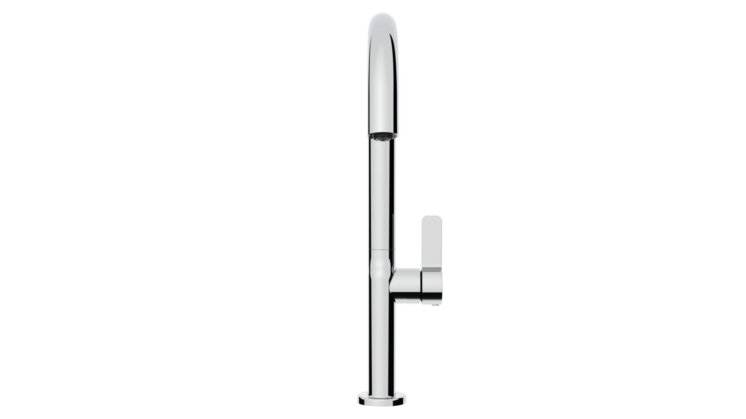 TEKA Grifo Cocina Monomando, Caño Alto Giratorio 360º, Aireador Anticalcáreo Caudal 5 l/min a 3 Bar Cartucho Cerámico, Latiguillos Flexibles 3/8”, Modelo OVAL 915
