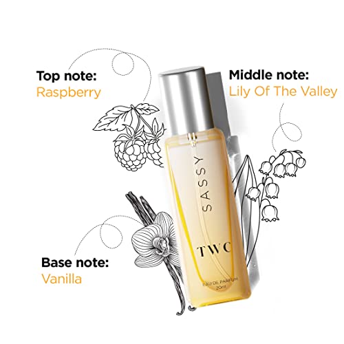 Image of The Woman Company (TWC) EDP SASSY | Eau De Parfum | Long-Lasting Freshness | Tangy & Sweet | Specially Curated Perfume For Women - 20 ml