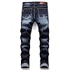 RXXKKK Men's Classic Zipper Biker Regular Fit Flex... #1