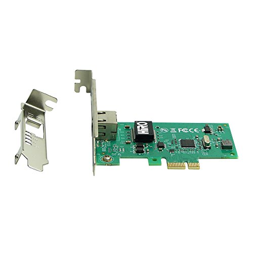HiRO H50336 Intel 82574L PCIe PCI Express PCI-E x1 Gigabit Ethernet Network Adapter PXE WOL VLAN VMware ESXi Windows 10 plug n play no driver installation needed Windows 8.1 8 7 Compatible - Thumbnail 2
