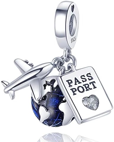 Pandach Charms Abalorios Colgante de Cuentas Plata de Ley 925 con...