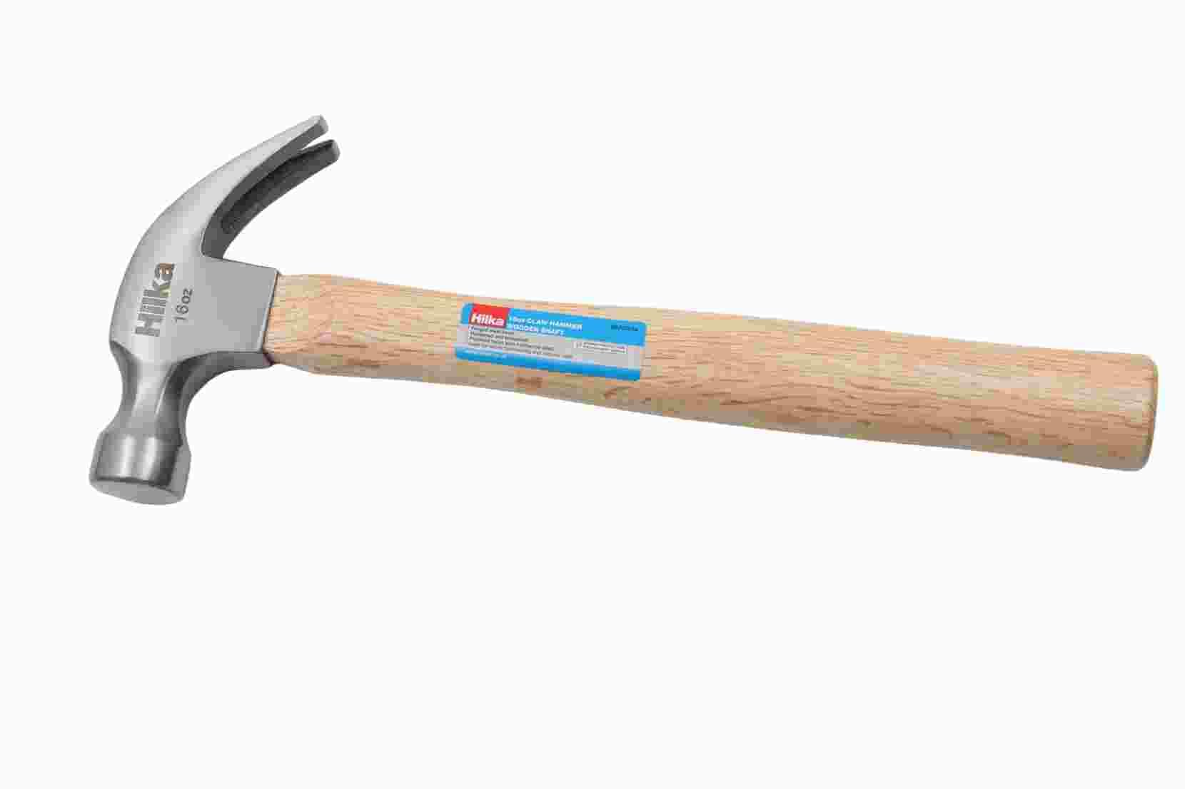 Hilka 60707016 16 oz Wood Shafted Claw Hammer