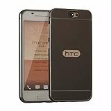 HTC One A9 Anti-Shocked Mirror Affected Case, iKNOWTECH Luxury Mirror Back Cover with Metal Aluminum Cases For HTC One A9 (Gray)
