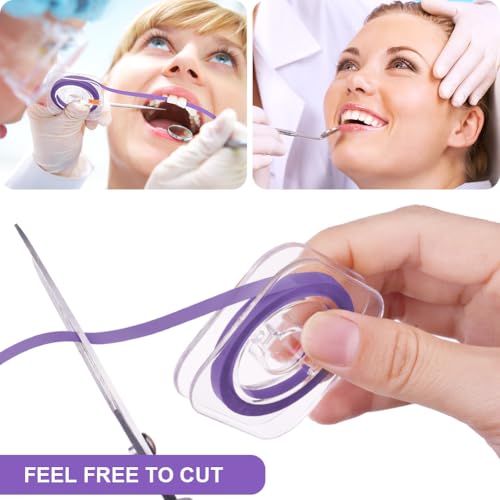 OFFCUP Zahn Schleifpapier, 3 Stück Dental Schleifstreifen 20μm+30μm+50μm Grit Size Interdental Schleifwerkzeuge Dental Polierstreifen Tragbare Zahnschleifpapier zum Polieren von Zähnen (6mx4mm)