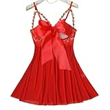 Women's Exotic Lingerie Sets Lace Satin Bow Tie Floral Babydoll Dress Mesh Sheer Naughty Outfit 2026 Fashion Valentine