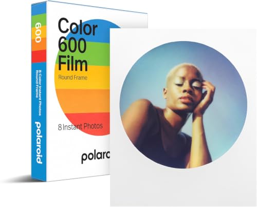Image of Polaroid Color Film for 600 - Round Frame (6021) 8 Photos (Pack of 12)