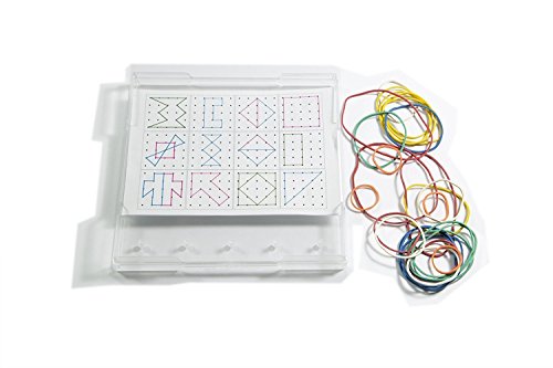 WISSNER 81600 aktiv lernen - Geometrie Brett transparent 15 cm - RE-Plastic