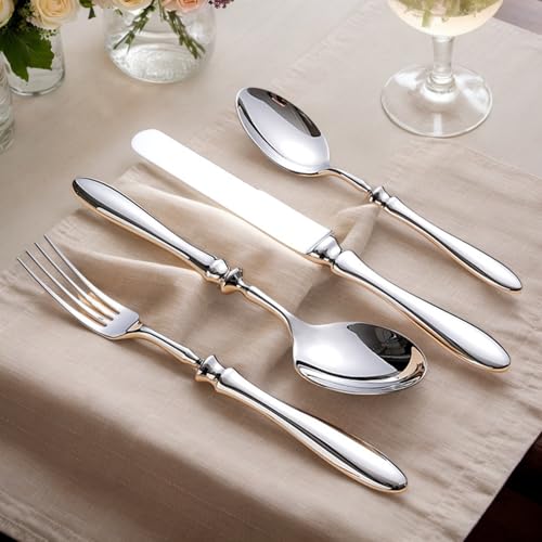 Service de couverts et ustensiles de table en inox pour restaurant
