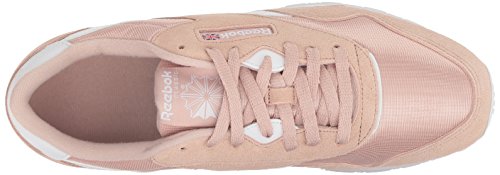 Image of Reebok Men's Classic Nylon Sneaker, Sf-Bare Beige /White, Size 9.5