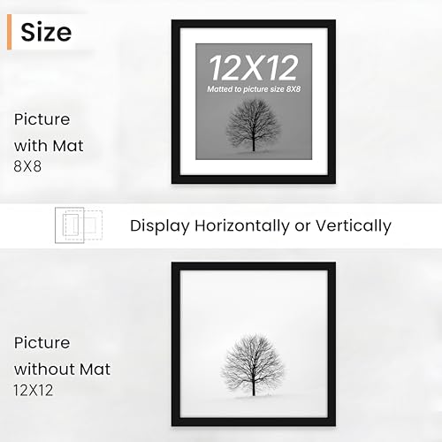 Image of Art Street Premium Photo Frame for living room, Classic Aesthetic Design Photo Frames for Photograph, Art Work, Kids Room Set of 9 (12x12 Inch, Black)