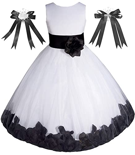 Free Hair Bow Made in USA 2-16 Years Flower Girl Communion Pageant Easter Wedding Dress