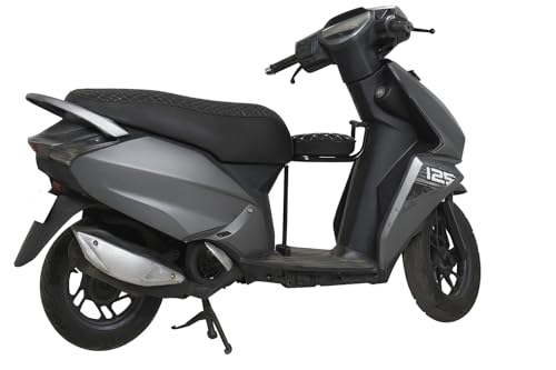 Image of AMB Scooty Activa Front Baby Seat | Foldable Kids Scooter Chair | Soft Cushion Comfort | Adjustable Secure Child Riding Seat | Durable Metal Frame Build | Universal Fit for All Scooters