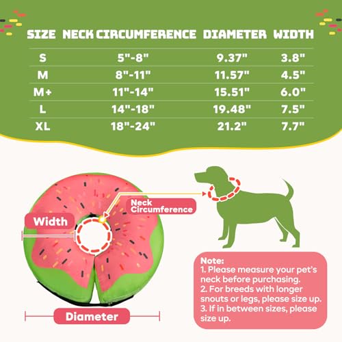 Image of Gimars Large Inflatable Dog Cone Alternative Dog Donut Collar After Surgery, Soft Dog Neck Pillow Recovery Cone, E Collar and Elizabethan Collar Alternative for Medium and Large Dogs