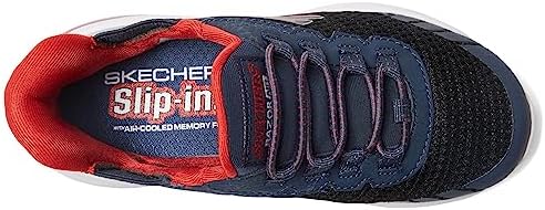Skechers Boy's Razor Air-Hyper-Brisk Sneaker, Black/Navy, 1 Little Kid | Image 1