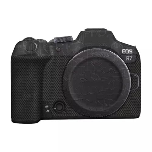 Film protection vinyle pour Canon EOS R7 haut de gamme motif circuit noir anti-rayures durable