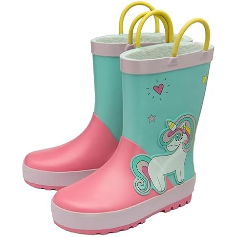NorthSole Kids Unicorn Rubber Wellington Boots Cover