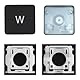CTBDZ Individuelle Tastenkappe mit Scharnier Ersatz für (M1 M2) MacBook Pro A2141 A2251 A2289 A2338 A2442 A2485, ersetzt MacBook Air A2179 A2337 A2681 Tastatur-Tastenkappe (W-Taste)