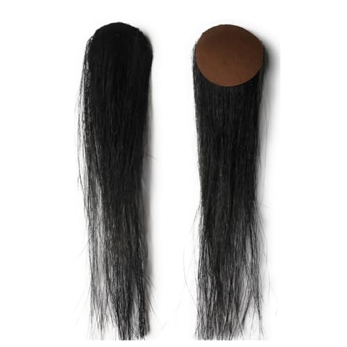 円形脱毛症隠し 部分かつら チュールキュア(Lサイズ)(ブラック色)ウィッグ本体25個入り ウィッグ専用シール30回分付属,円形脱毛部分が直径3cmから3.4cm対応,商品の長さ約13cm,本体の毛を6cmまでカット可,円形脱毛症隠す,増毛ヘアピース (黒