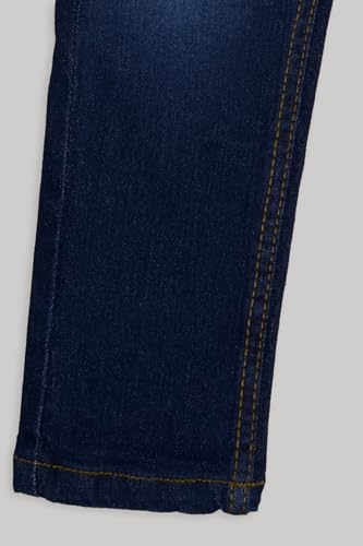 Image of Pantaloons Junior Kids Cotton Stretch Blend Jeans | Slim Fit | Mid Rise Waist | Full Length