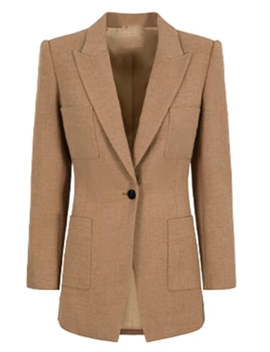 Blazer de Costume Femme Manteau à Un Bouton Chic pour Cérémonie