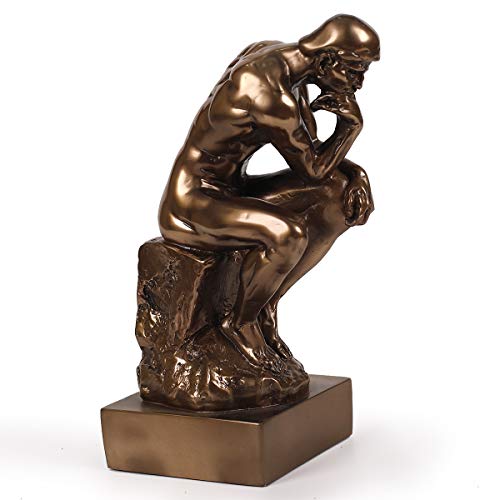 Estatua The Thinker en Resina color Bronce 8.8 pulg
