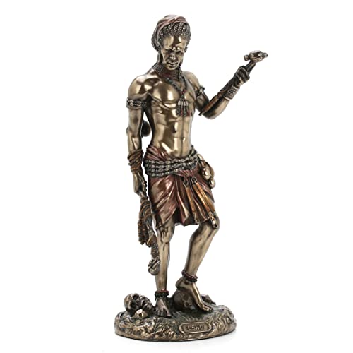 Estatua de Eshu Diseño Veronese 8.5 pulg Bronze