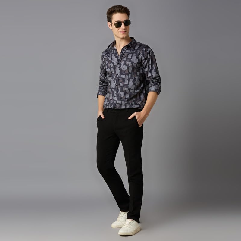 Image of MARK & ALBERT Men's Slim Fit Cotton Formal Shirt