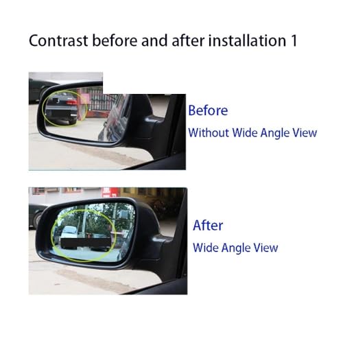 Cristal de espejo retrovisor lateral con lente dorada visión gran angular para Prius 5