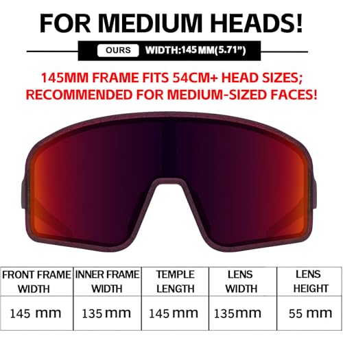 Image of MAXJULI Polarized Sunglasses for Men Women, Windproof Outdoor Sports Cycling Running UV400 Protection Sun Glasses 8121