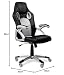 RACING - Silla gaming oficina color gris silla de escritorio racing ergonómica...
