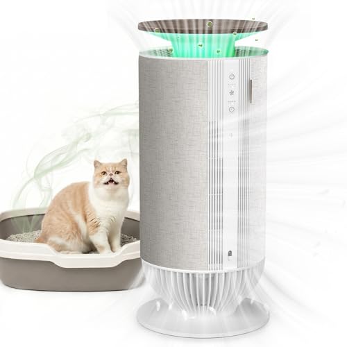Petbobi Pet Air Purifier for Home Up to 3630 ft² - 7-Stage H13 & H11 HEPA Filter for Pet Odors Hair Dander Dust, 360°Anti-Clog Air Intake, WiFi App, PM2.5 Monitor, 275 CFM CADR by Petbobi - Used condition - US$170.99