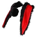 ELAYARD ヘルメット用取り外し可能な垂れ耳うさぎの毛 カートゥーン耳飾り バイク モトクロス 自転車対応 帽アクセサリー