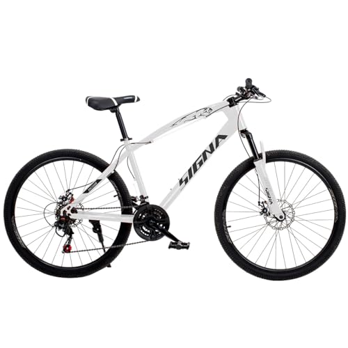 Bicicletas, Toy SELECTSHOP Signa Bicicleta de Montaña Marco y Estructura de Acero Bici de Montaña 21 Velocidades Bicicleta de Adulto Frenos De Disco Y Caliper Ideal para...