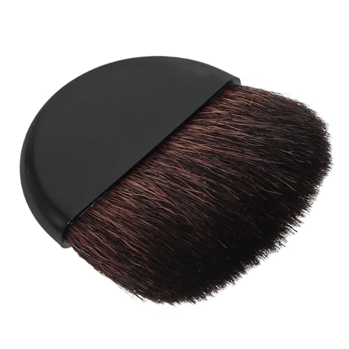 Healvian Brocha Maquillaje Compacta Suave de Nylon para Rubor y Contorno Pincel Pequeño Portátil para Polvo y Colorete Herramienta Multifuncional para Mujeres Viaje